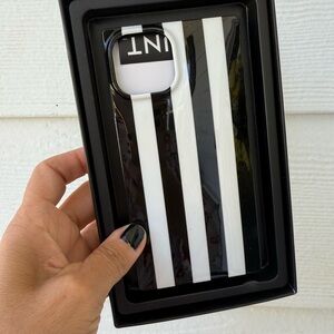 Black and White Striped Phone Case